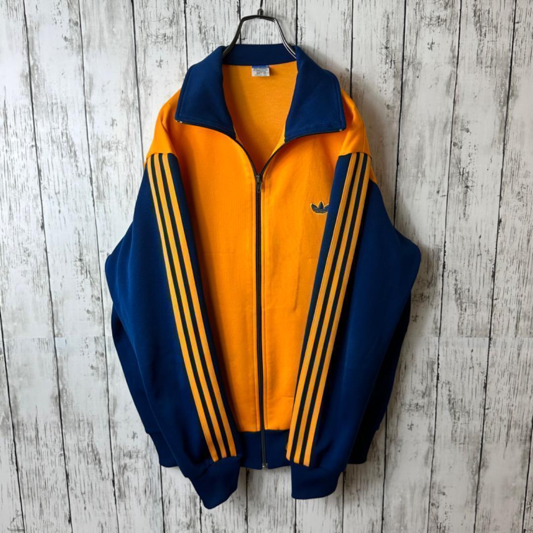 アディダス デサント トラックジャケット ジャージ XL オレンジ アディダス デサント トラックジャケット ジャージ XL オレンジ