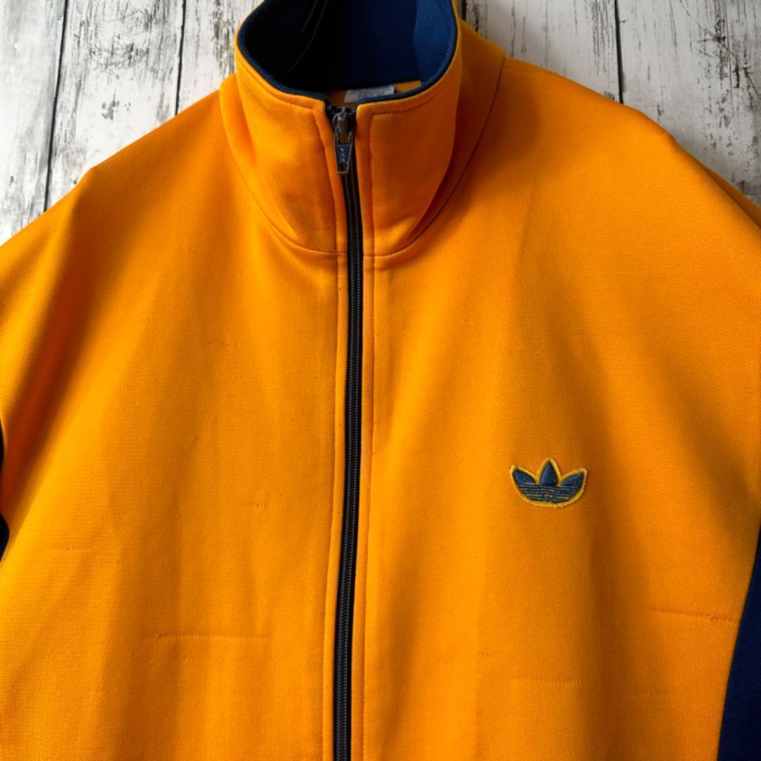 アディダス デサント トラックジャケット ジャージ XL オレンジ アディダス デサント トラックジャケット ジャージ XL オレンジ