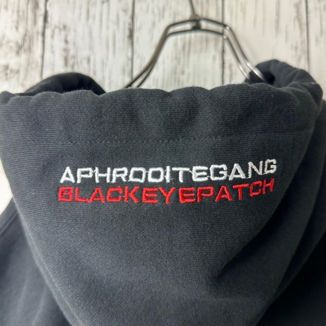 【激レア】ブラックアイパッチ アフロディーテギャング コラボ 舐達磨 XL 黒 パーカー