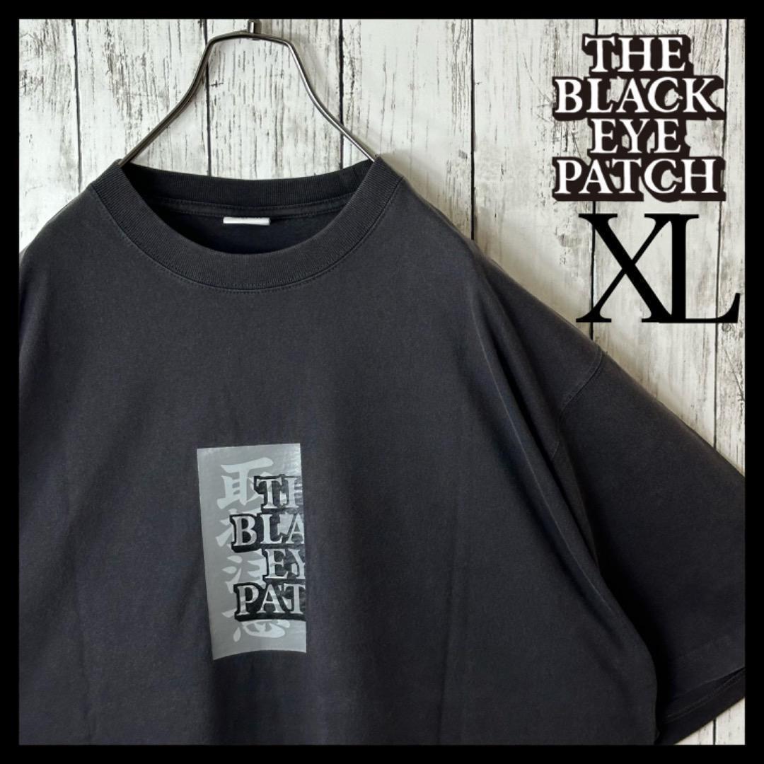 希少】ブラックアイパッチ Tシャツ 取扱注意 XL オールブラック 希少】ブラックアイパッチ Tシャツ 取扱注意 XL オールブラック