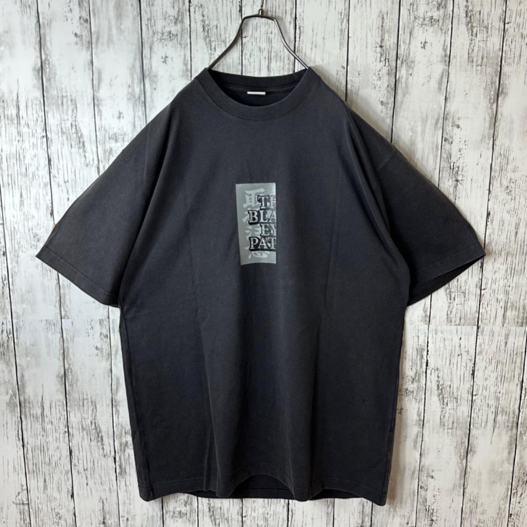 希少】ブラックアイパッチ Tシャツ 取扱注意 XL オールブラック 希少】ブラックアイパッチ Tシャツ 取扱注意 XL オールブラック