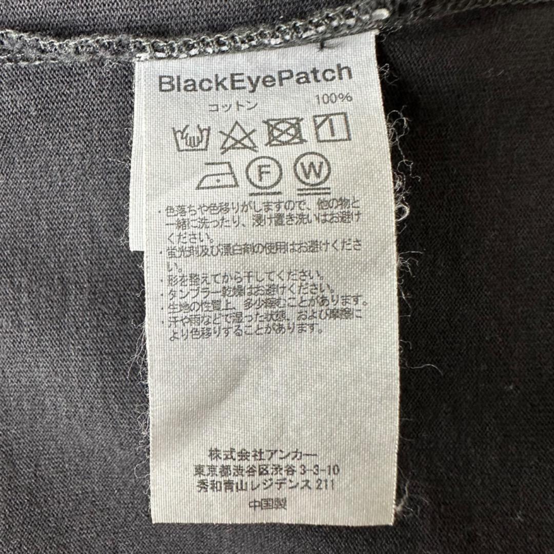 希少】ブラックアイパッチ Tシャツ 取扱注意 XL オールブラック 希少】ブラックアイパッチ Tシャツ 取扱注意 XL オールブラック