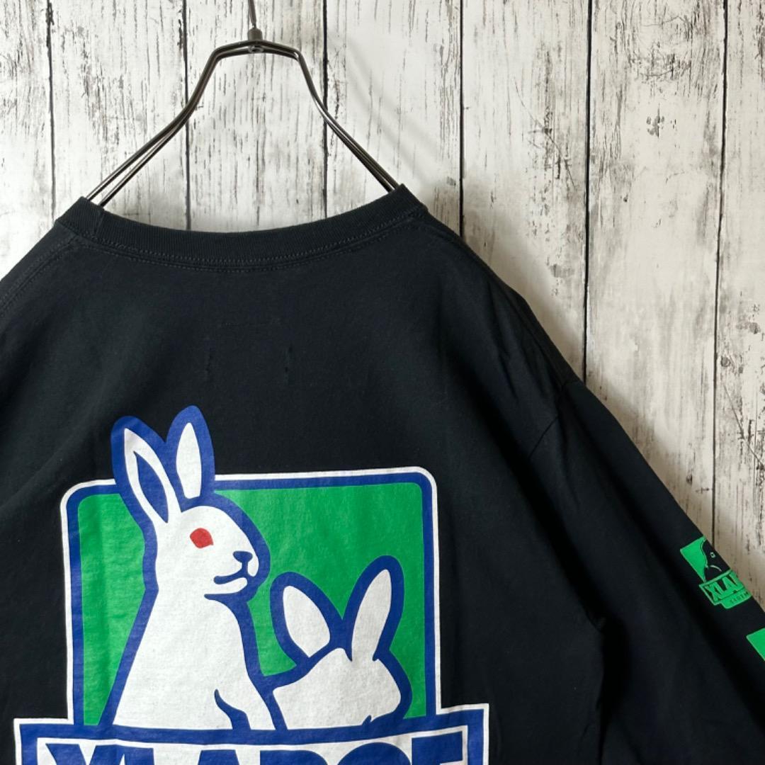 激レア】FR2 エクストララージ コラボ ロンT Tシャツ 黒 緑 M 激レア】FR2 エクストララージ コラボ ロンT Tシャツ 黒 緑 M