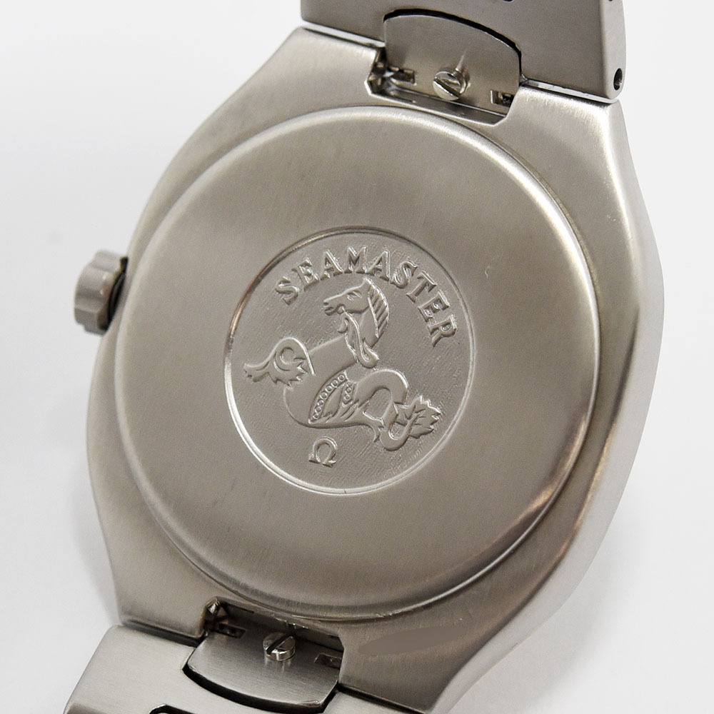 オメガ 中古 メンズ OMEGA シーマスター ポラリス 396.1022 クォーツ YG イエローゴールド SS ステンレス グレー系 軽仕上げ