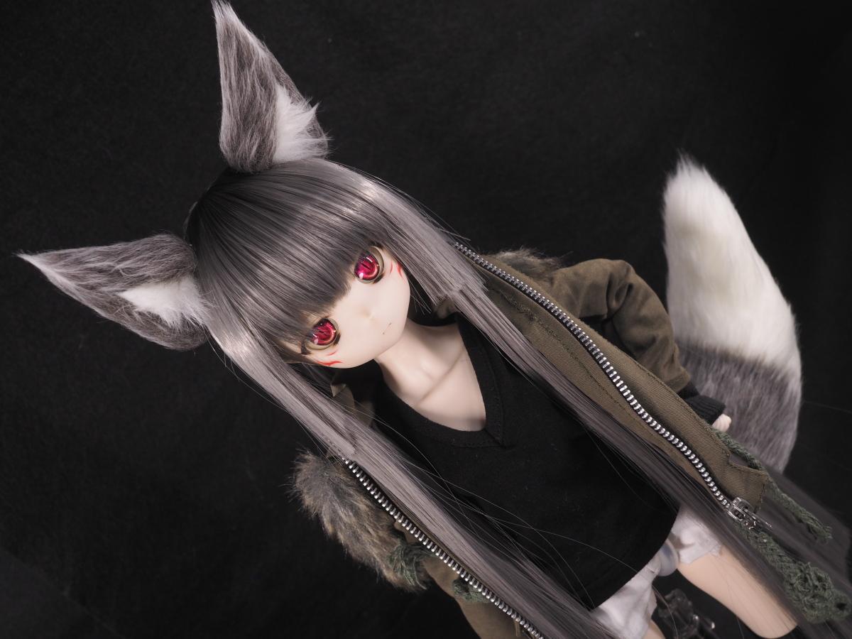 【都会ノ裏路地】40~60ｃｍドール用ケモミミセット