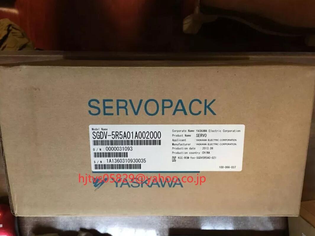 新品 未使用 YASKAWA / 安川電機 SGDV-5R5A01A002000 サーボドライバー【６ヶ月保証】