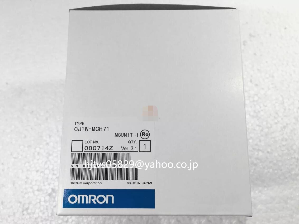 新品 未使用 オムロン OMRON CJ1W-MCH71 モーションコントロールユニット【６ヶ月保証】