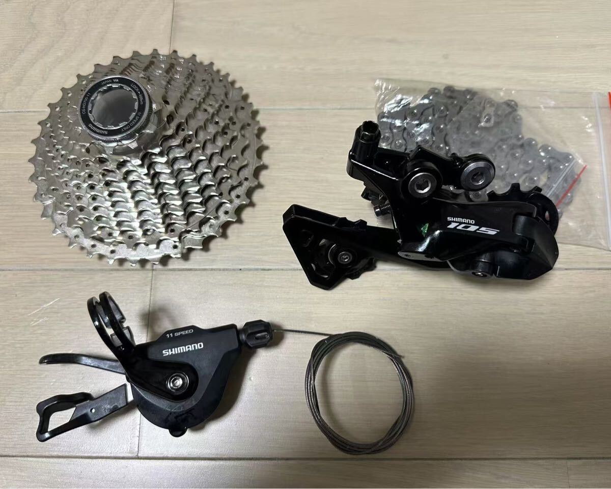 SHIMANO シマノ 105 R7000 RS700 FD RD 11速 フラットバー用 コンポセット