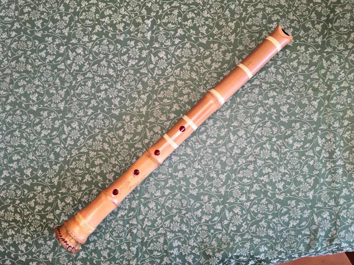 一尺八寸管 （正律六本D管）延管　尺八_画像1