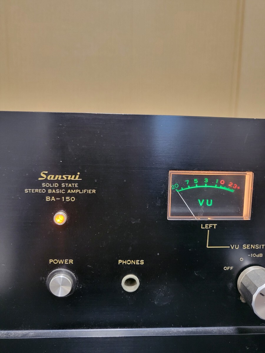 当時物 名機 山水 SANSUI サンスイ BA-150 パワーアンプ SOLID 当時物 名機 山水 SANSUI サンスイ BA-150 パワーアンプ SOLID