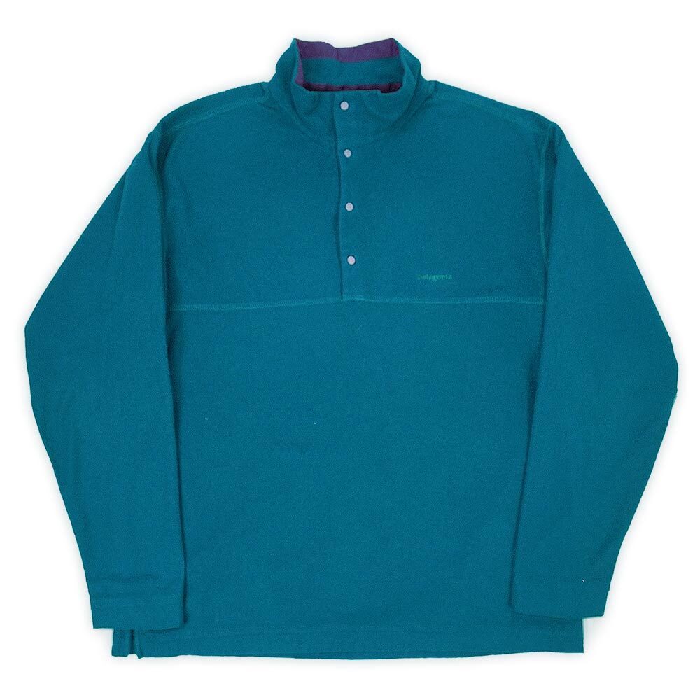 パタゴニア PATAGONIA 90s 96年製 Capilene エルキャプリーンスナップオーバー USA製 アメリカ製 アウトドア (-4245) グリーン M
