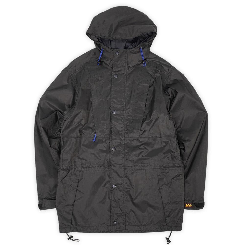 アールイーアイ REI 90s マウンテンパーカー ゴアテックス GORE-TEX アウトドア ビンテージ 旧タグ 古着 (4255) ブラック / 黒 M