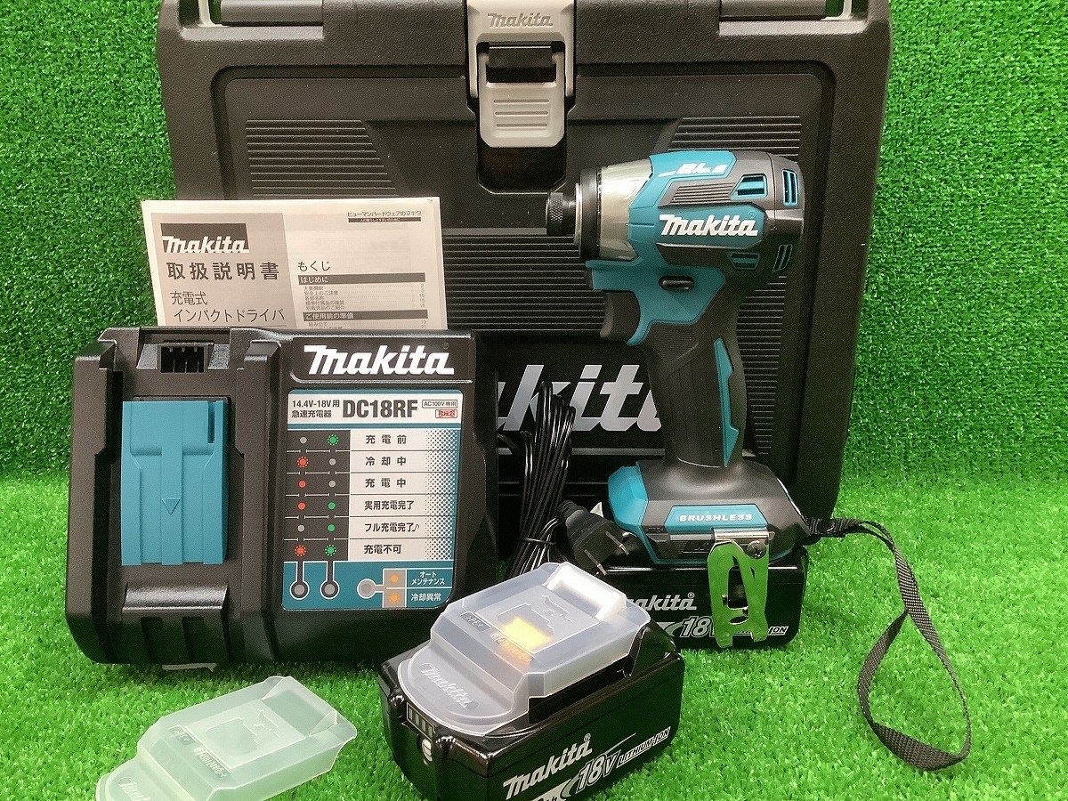 未使用品 makita マキタ 18V 6.0Ah 充電式 インパクトドライバ TD173DRGX ブルー