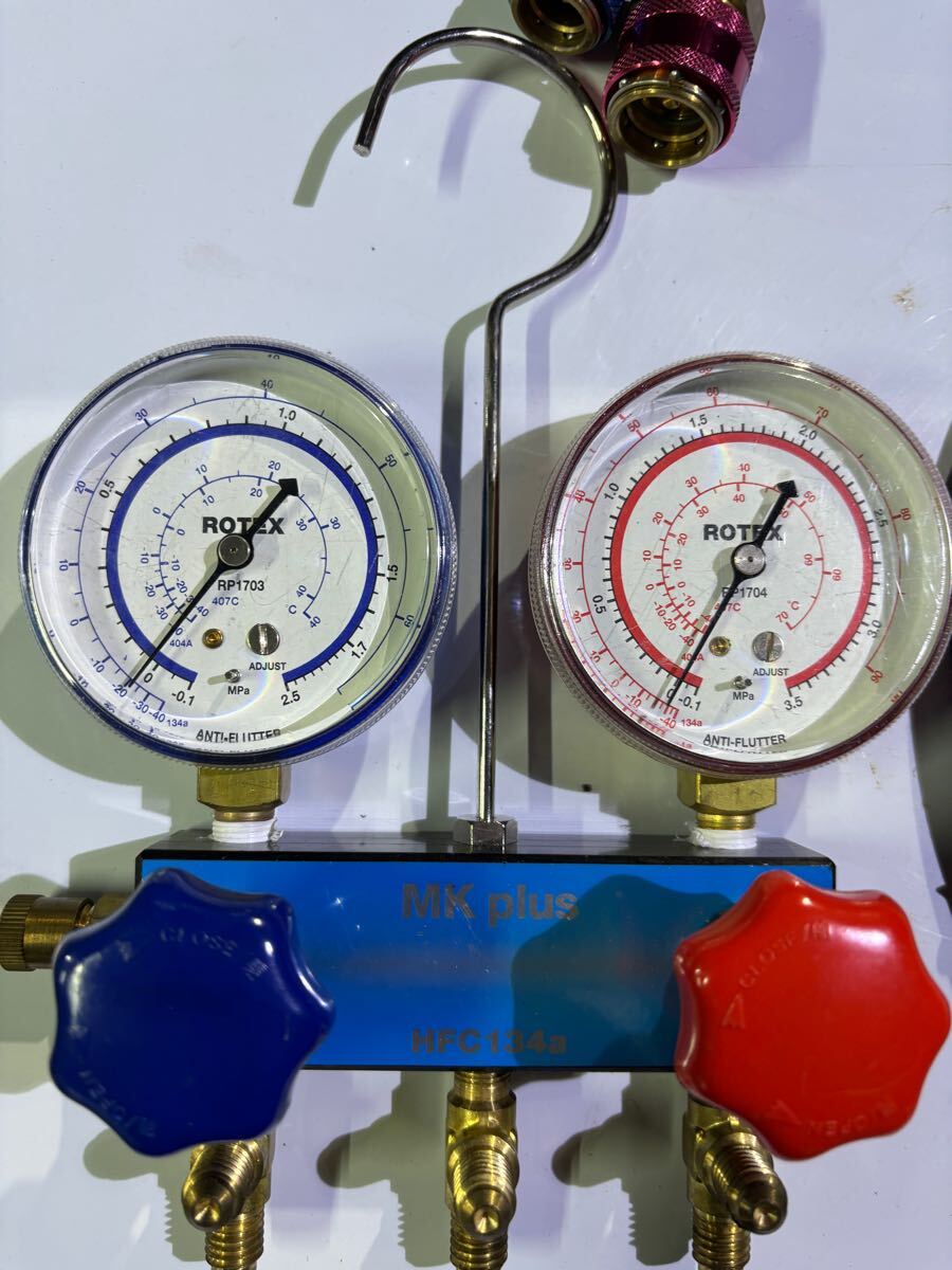 中古 ROTEX MANIFOLD GAUGE MK plus HFC134a マニホールドゲージ 中古 ROTEX MANIFOLD GAUGE MK plus HFC134a マニホールドゲージ