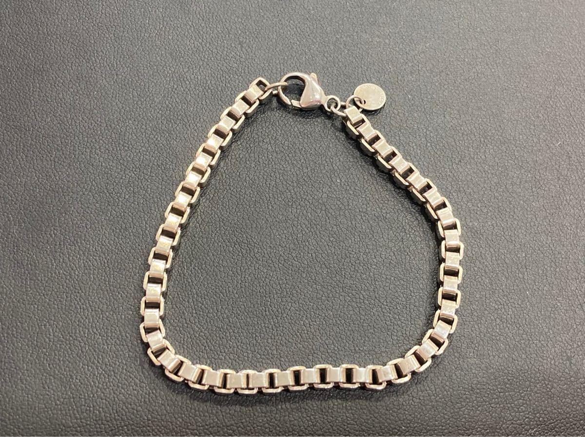 パ) ティファニー TIFFANY Co ベネチアン ブレスレット SV925 アクセサリー15.2g