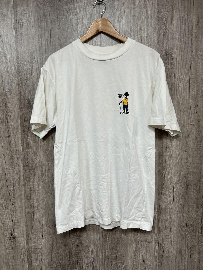 シャドーマン × GOLF old stussy プリントTシャツ 紺タグ90s シャドーマン × GOLF old stussy プリントTシャツ 紺タグ90s