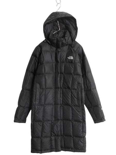 US企画 ノースフェイス ロング ダウン コート レディース XS / The North Face アウトドア パーカー ジャケット キルティング 600フィル 黒