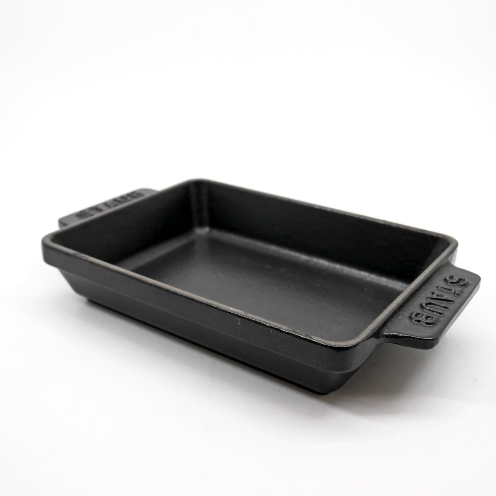 ● ストウブ Staub ミニシリーズ ミニレクタンギュラーディッシュ ブラック 15cm 鋳鉄 アイアン フランス 箱付き