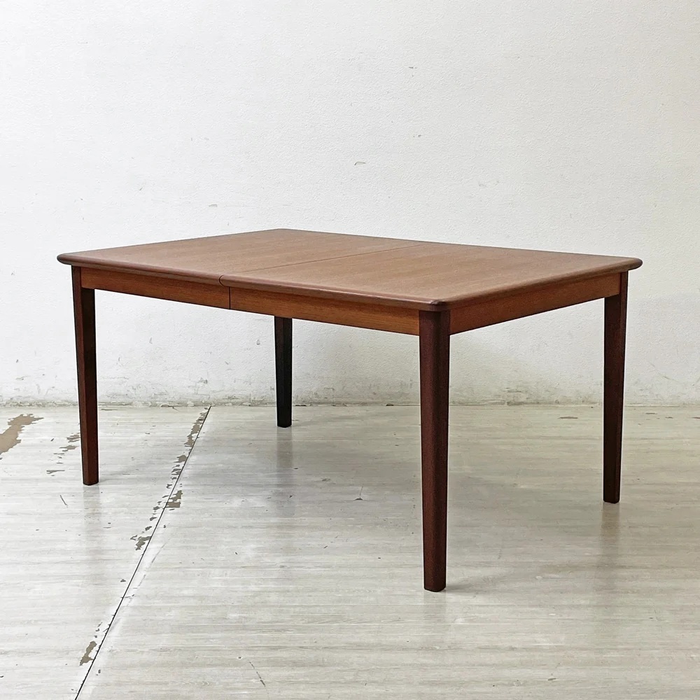 ● ジャパンビンテージ Japan Vintage チーク材 エクステンションダイニングテーブル W130-180cm 伸長式 EX 北欧スタイル