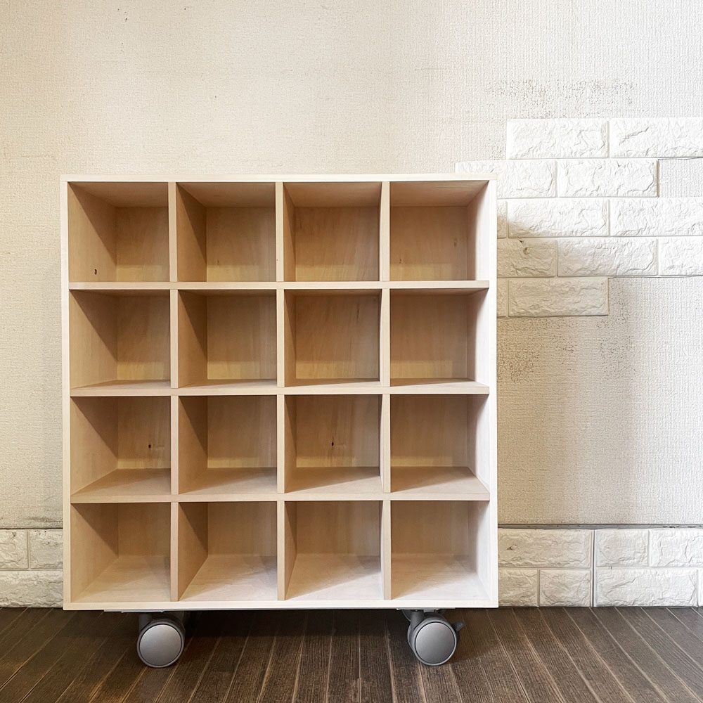 ◎ マルゲリータ margherita ストレージカート Storage Cart キャスター付き CD収納カート SC-CD CDラック 16コマ W70cm 定価￥39,380-