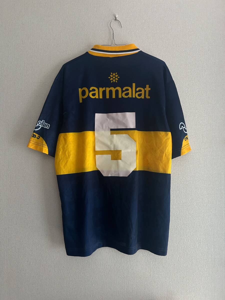 B1/243★創(chuàng)立90周年記念★アルゼンチンリーグ★マラドーナ Maradona★olan ボカ ジュニアーズ Boca Juniors 95-96 Home ユニ No5☆42