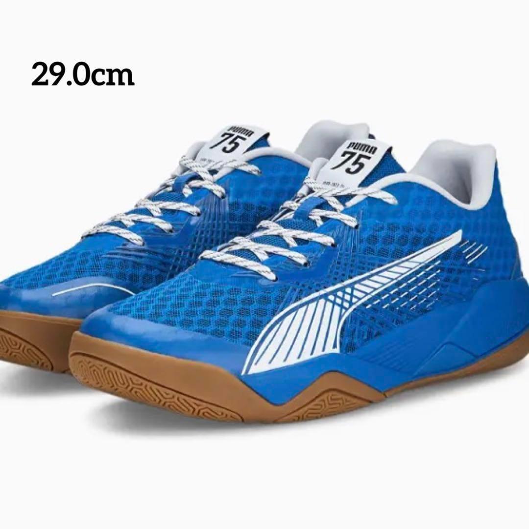 新品 PUMA プーマ スニーカー 29.0cm ブルー 海外モデル　室内　バッシュ　バスケット シューズ