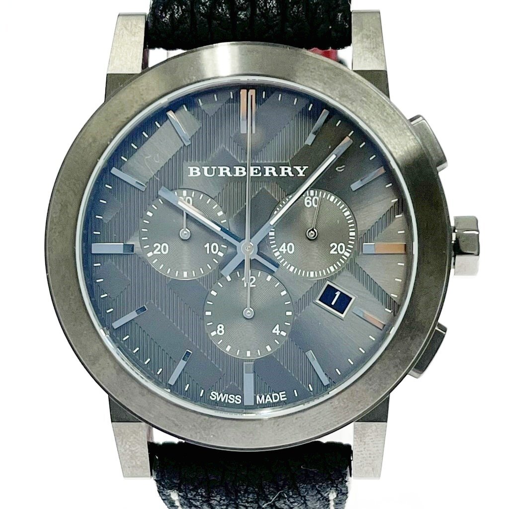 BURBERRYバーバリー腕時計 シティ クロノグラフ ガンメタル BURBERRYバーバリー腕時計 シティ クロノグラフ ガンメタル