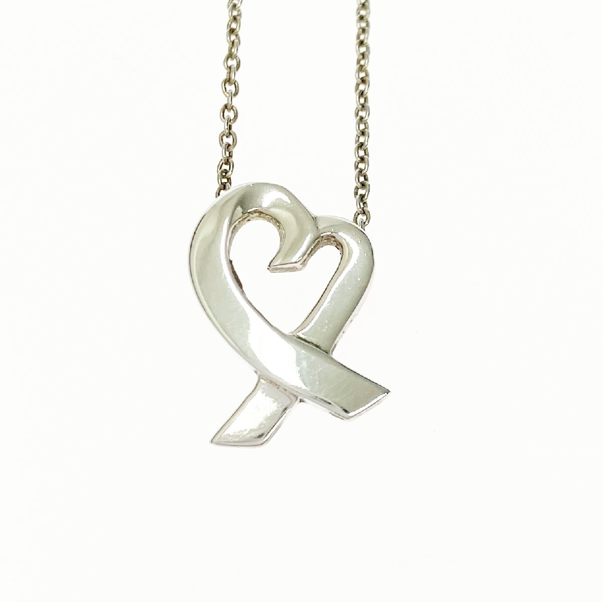 【1円スタート】TIFFANY & Co. ティファニー シルバー ラビングハート 2.5g 925刻印 ネックレス 380948