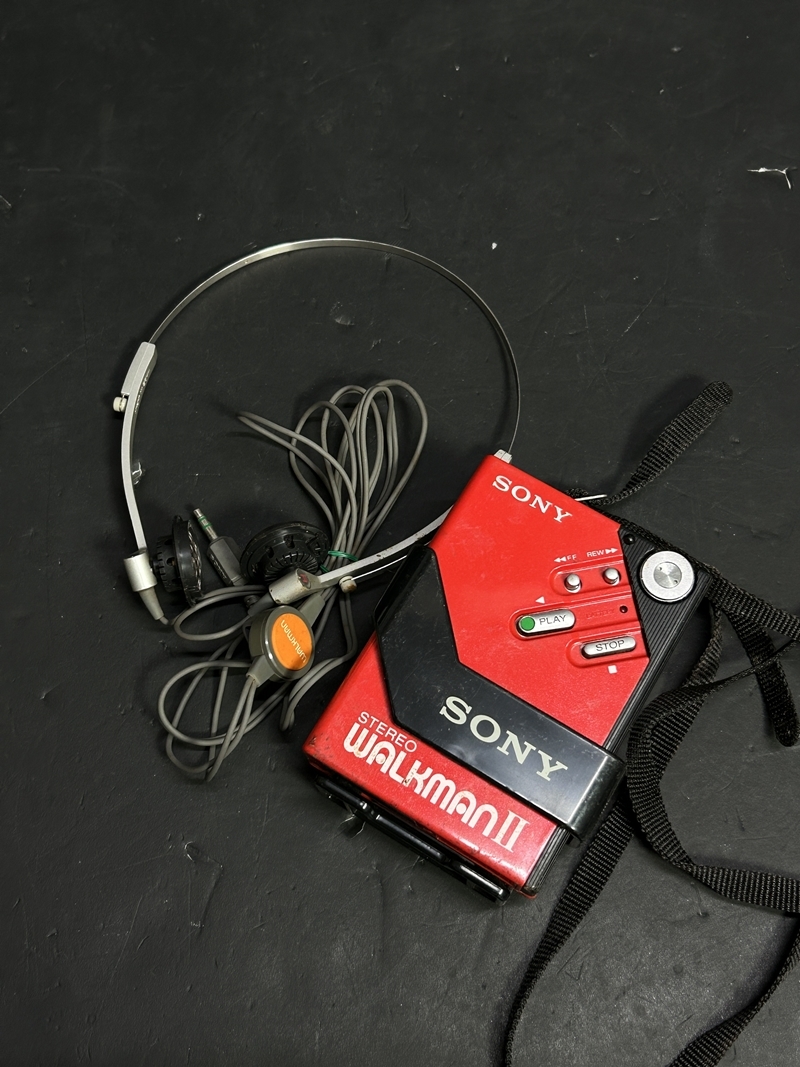 SONY ソニー WM-2 WALKMAN2 ウォークマンII レッド ステレオ