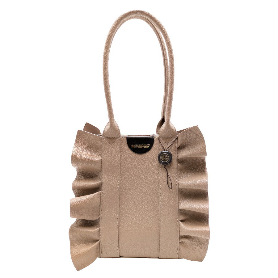 CL240361【01.ブラック】FAKE LEATHER FRILL BAG [THEATRE PRODUCTS][シアタープロダクツ]