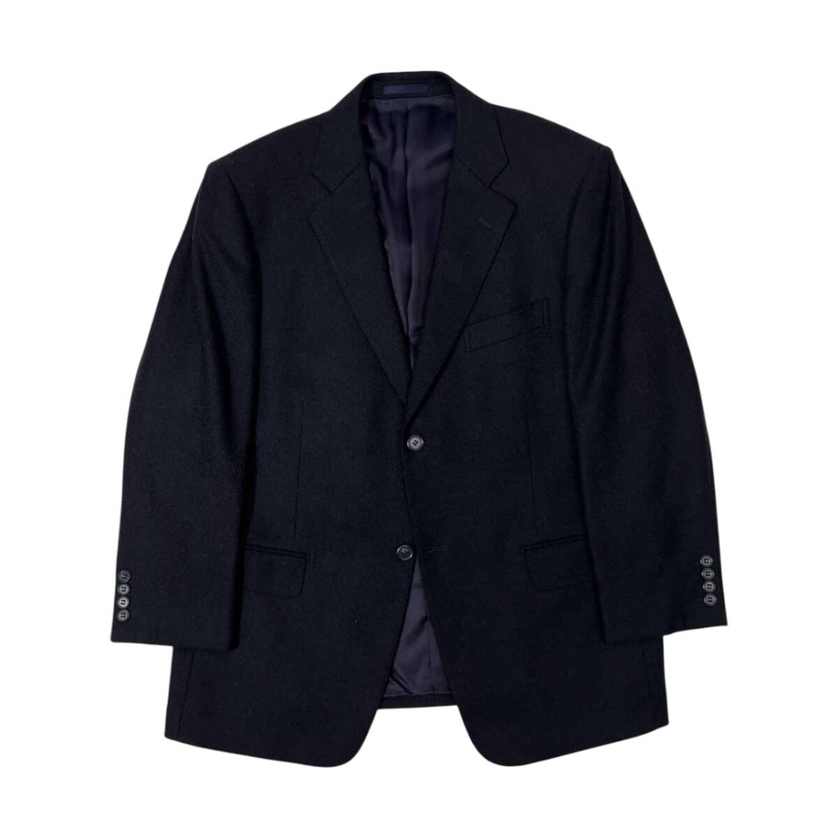 カシミヤ100% TALLIA DI DELFINO タリア・ディ・デルフィノ イタリア製生地 テーラードジャケット /阪急百貨店/濃紺系
