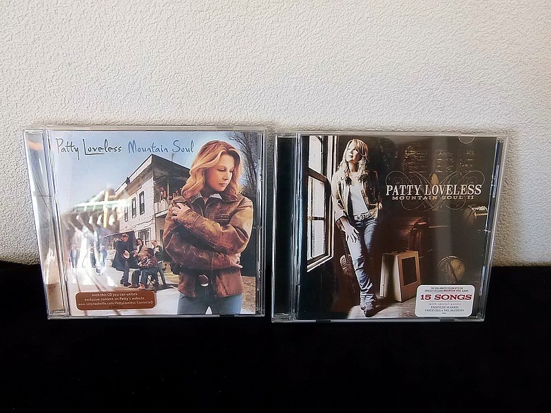 Patty Loveless パティ・ラヴレス ＜Mountain Soul＞＜Mountain SoulⅡ＞CD2点 ■2009年新品購入/2点で180g ★きれいな状態 ■送料￥215～