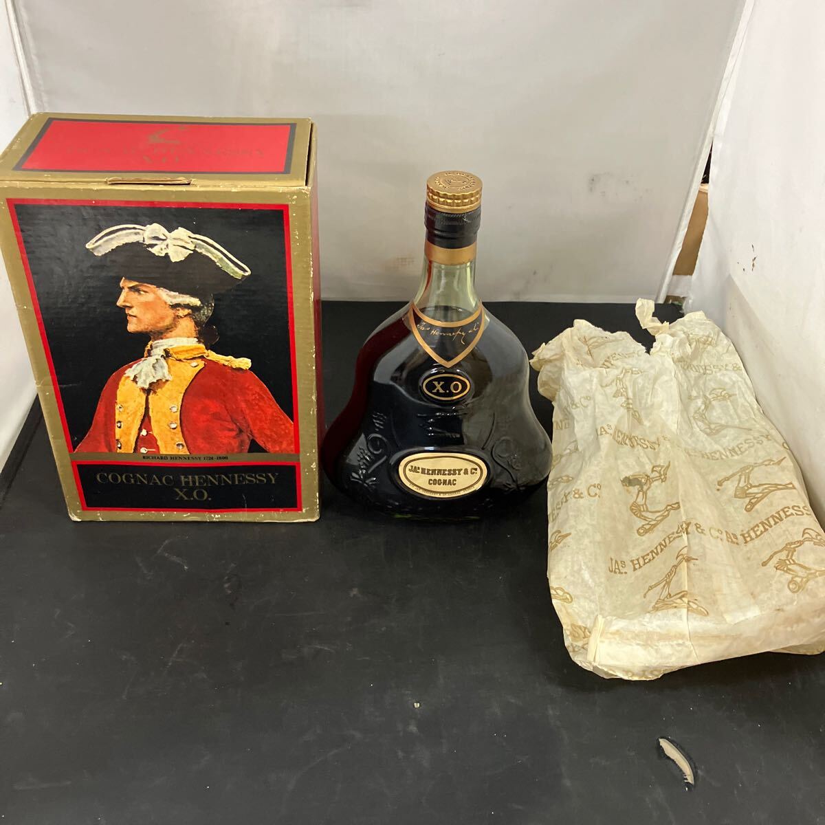 1000円～ 酒 Hennessy X.O 金キャップ クリアボトル ヘネシー