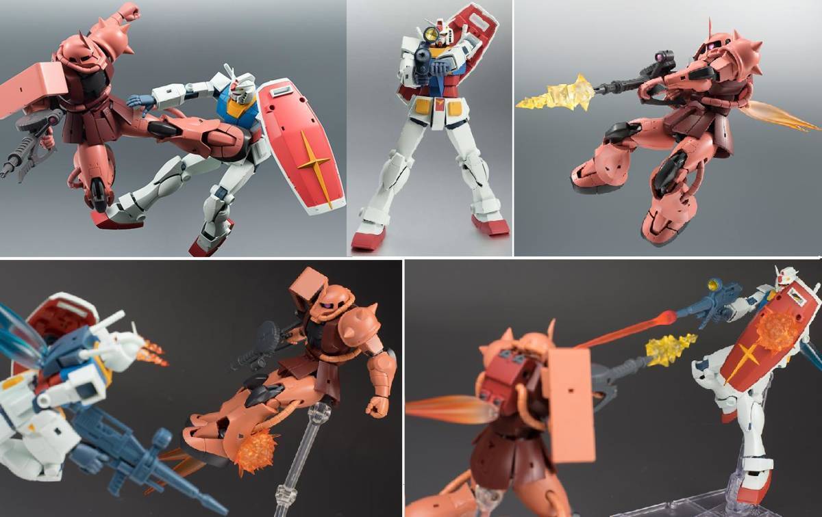 ♪ 複数出品 〇同梱可〇 ROBOT魂【新品未開封】＃192 ガンダム ＆ #193 シャア専用ザク ver. A.N.I.M.E 2個セット ♪