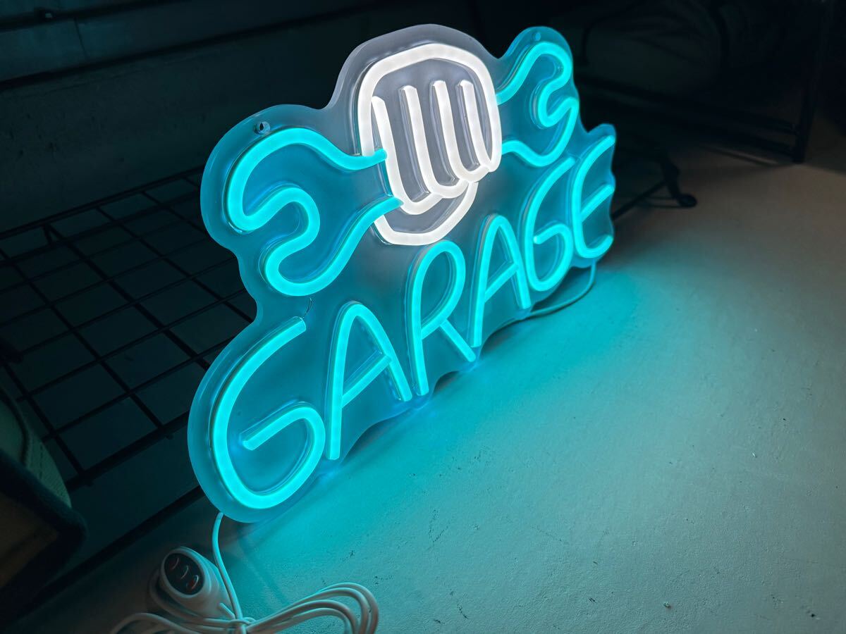 гараж neon автограф . часть магазин. оборудование орнамент гараж оборудование орнамент LED табличка LED american интерьер neon табличка неоновая трубка свет Гаваи гаечный ключ синий 