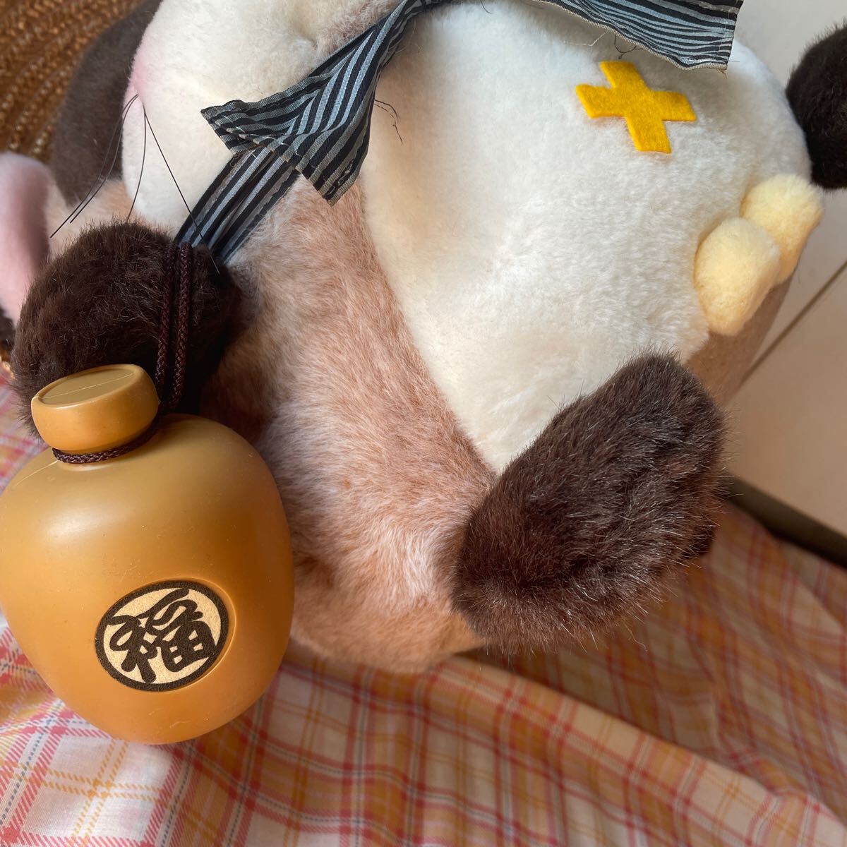 福たぬき とっくりたん Heart&Heart タグ付 ナカジマ ぬいぐるみ 福たぬき とっくりたん Heart&Heart タグ付 ナカジマ ぬいぐるみ