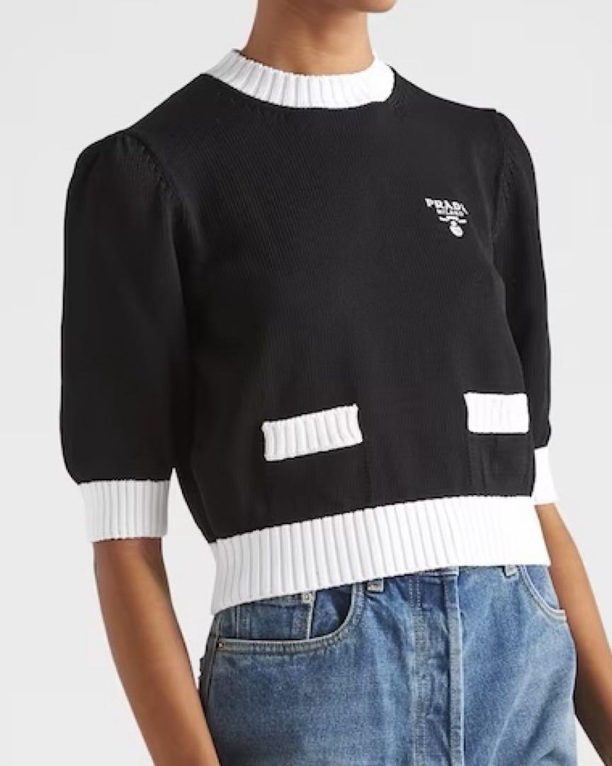 PRADA プラダ セーター 半袖 38 ニット クロップド PRADA プラダ PRADA プラダ セーター 半袖 38 ニット クロップド PRADA プラダ