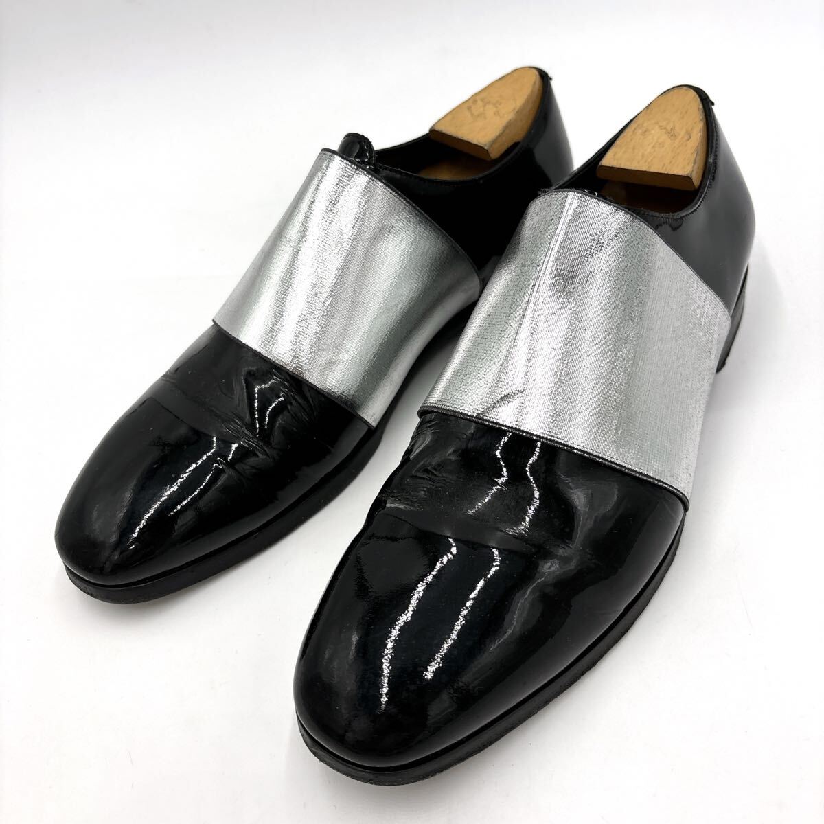 I * Италия производства ' ощущение роскоши избыток ' JIMMY CHOO Jimmy Choo натуральная кожа платье обувь кожа обувь EU41 26cm мужской джентльмен обувь обувь туфли без застежки 