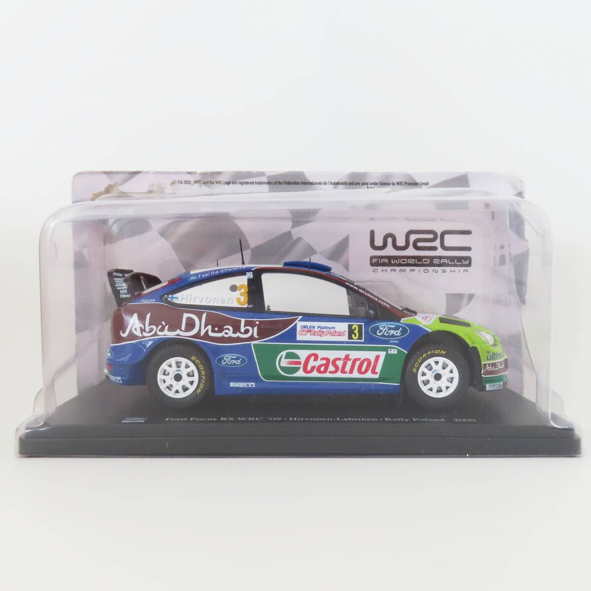 M09-W06 WRC公認 1/24 Ford Focus RS WRC '09 Hirvonen-Lehtinen Rally Poland 2009 フォード フォーカス ラリー・ポーランド