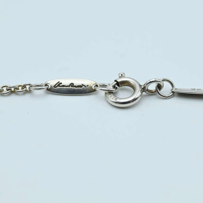 M12-k040 TIFFANY&Co. ティファニー ダブルオープンハート SV925 ネックレス シルバー