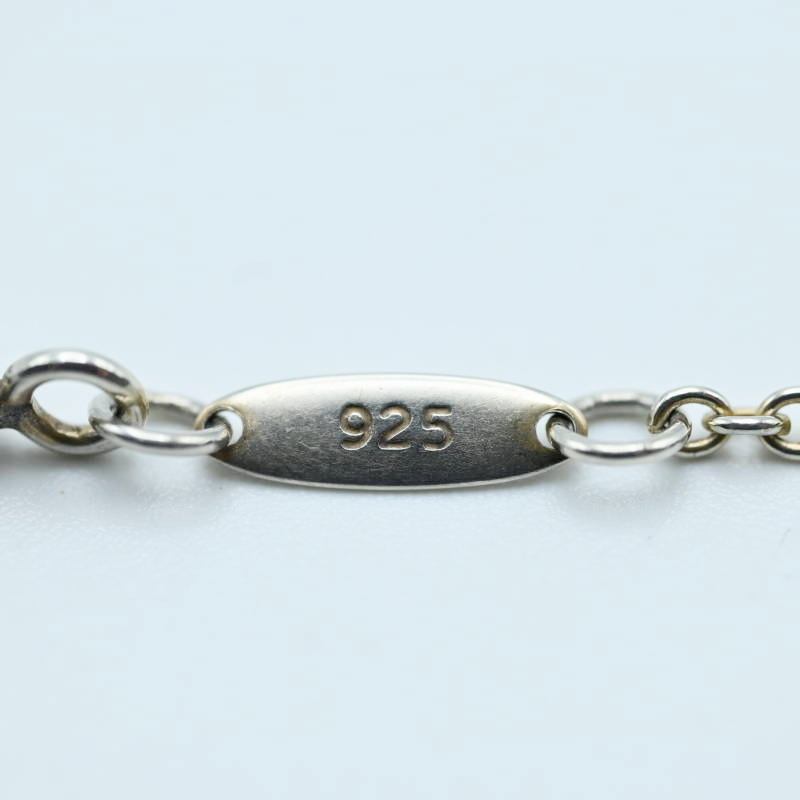 M12-k040 TIFFANY&Co. ティファニー ダブルオープンハート SV925 ネックレス シルバー