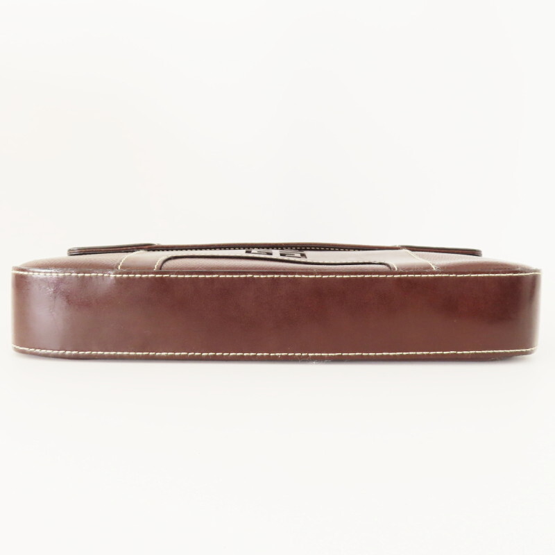 K02-k008 GIVENCHY Givenchy Logo leather - one сумка на плечо Brown 