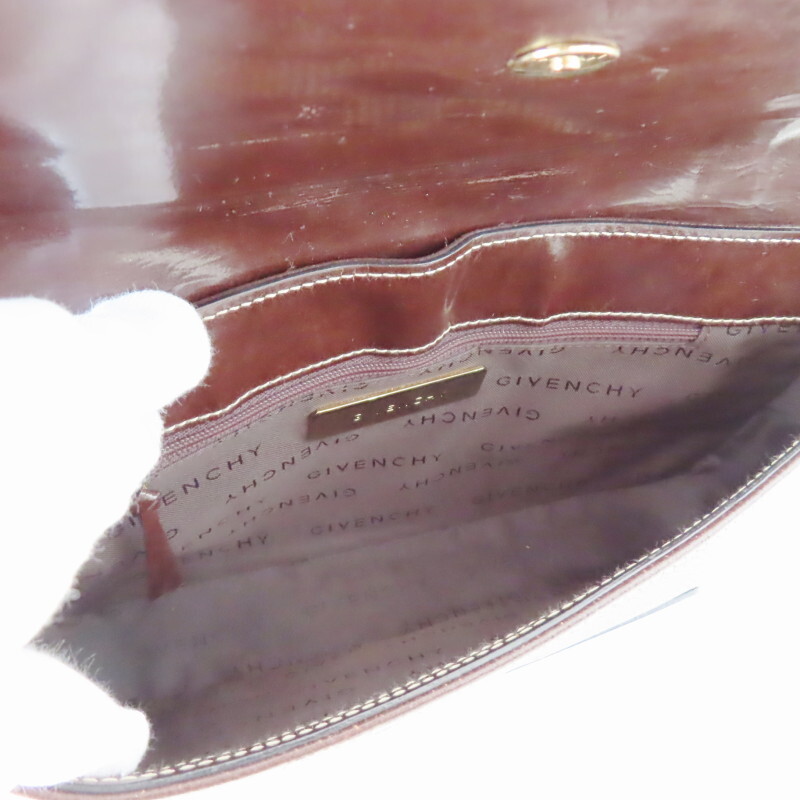 K02-k008 GIVENCHY Givenchy Logo leather - one сумка на плечо Brown 