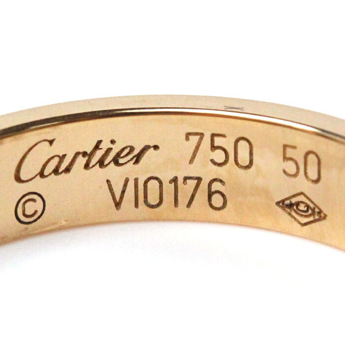 CARTIER カルティエ K18PG ピンクゴールド ミニラブ リング CARTIER カルティエ K18PG ピンクゴールド ミニラブ リング