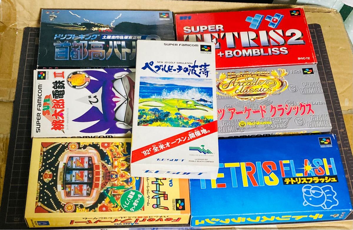 スーパーファミコンソフト　7本セット 箱説付