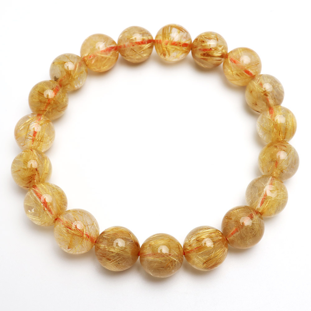 現品 タイチンルチル 金ルチル 天然石 パワーストーン 数珠