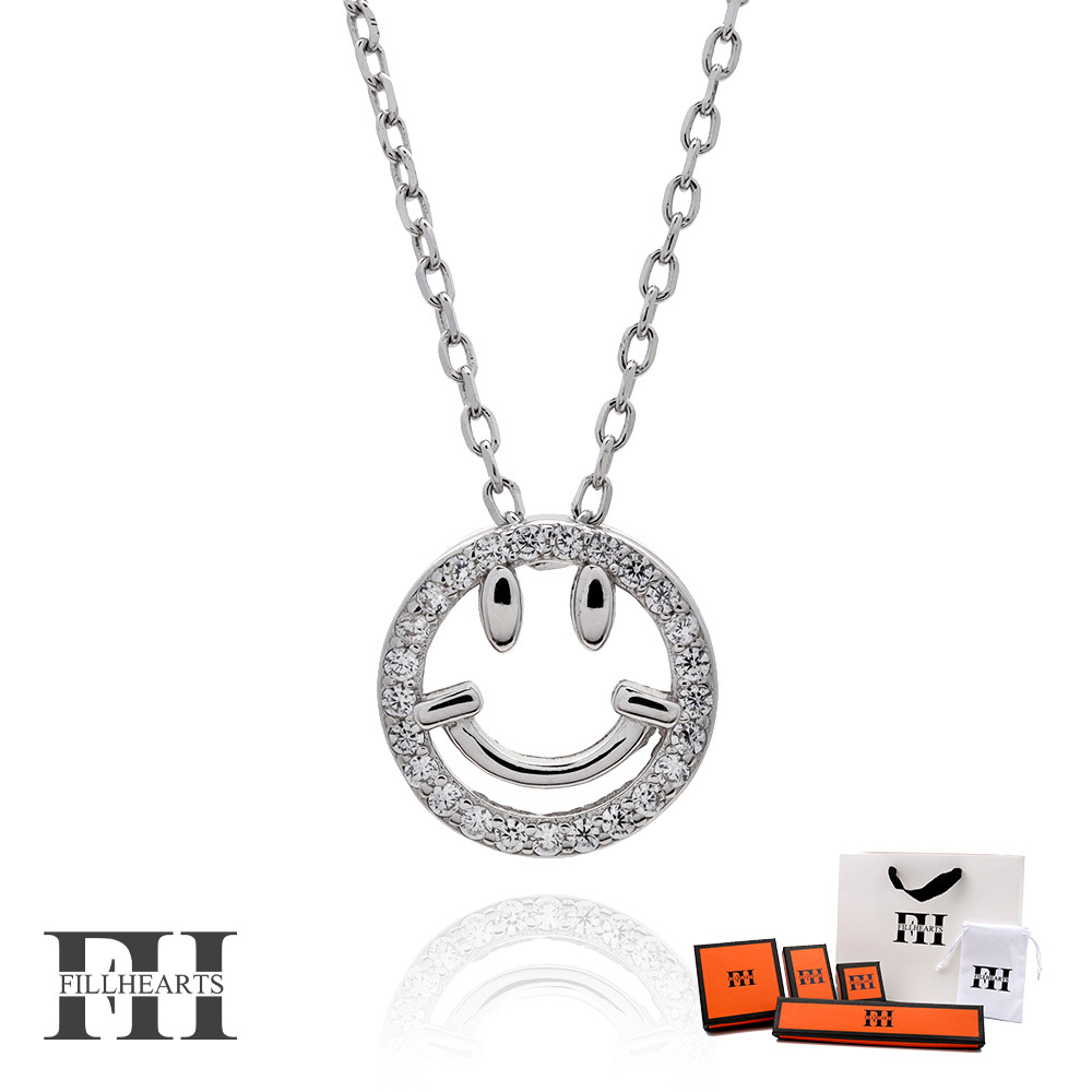 FILL HEARTS ネックレス シルバー Twinkle Smiley スマイル 金属アレルギー対応 シルバー925