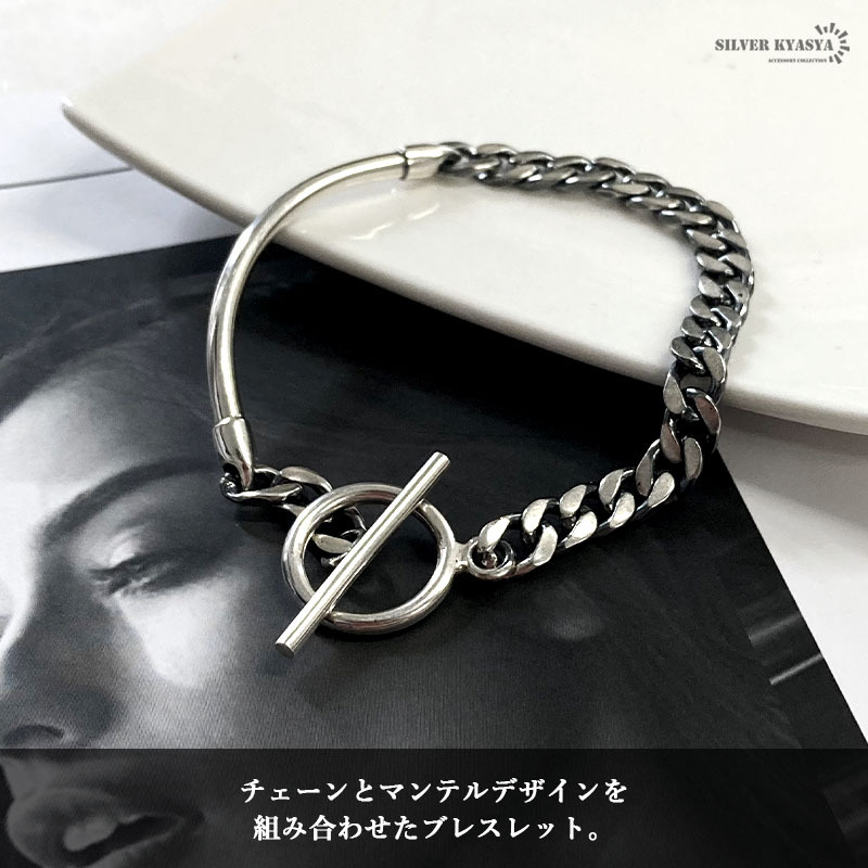 シルバー925 ブレスレット レディース レディースブレスレット マンテル チェーンブレスレット 喜平仕上げ 金屬アレルギー