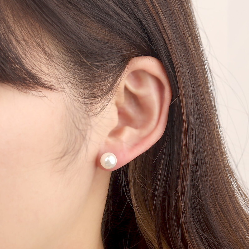 FILL HEARTS ピアス シルバー Pearl パール 貝パール 真珠 ジルコニア 金屬アレルギー対応 シルバー925