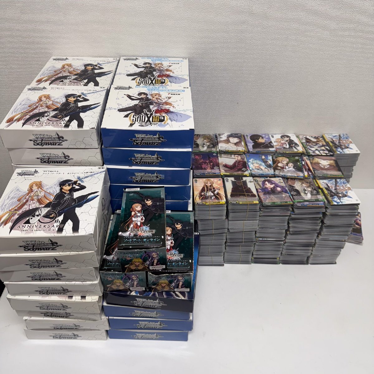 ヴァイスシュヴァルツ ソードアートオンライントレーディングカード ゲーム TCG 大量まとめ 約8000枚 15Kg
